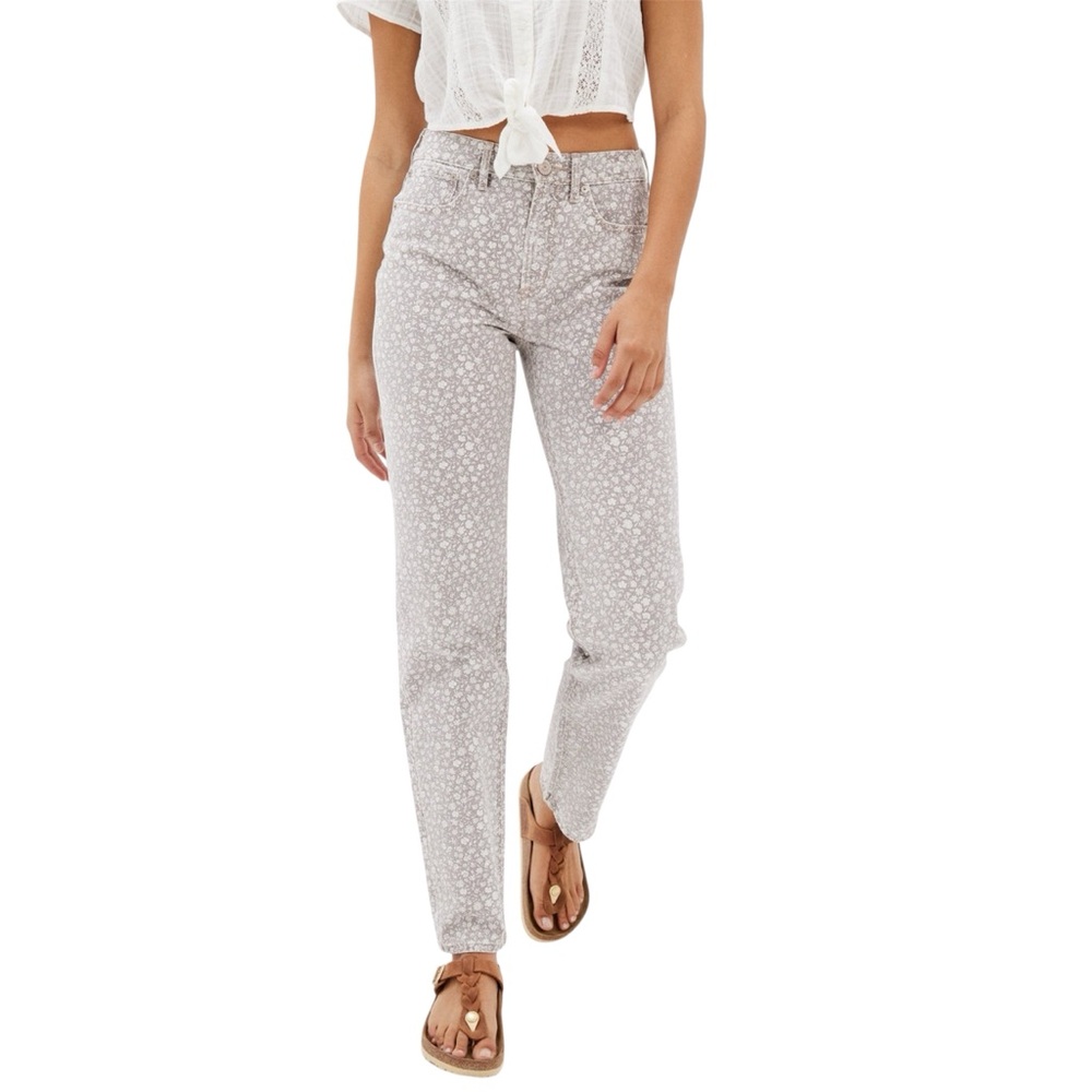 American Eagle Outfitters AE Printed '90s Straight Jean Women’s Retro High Rise